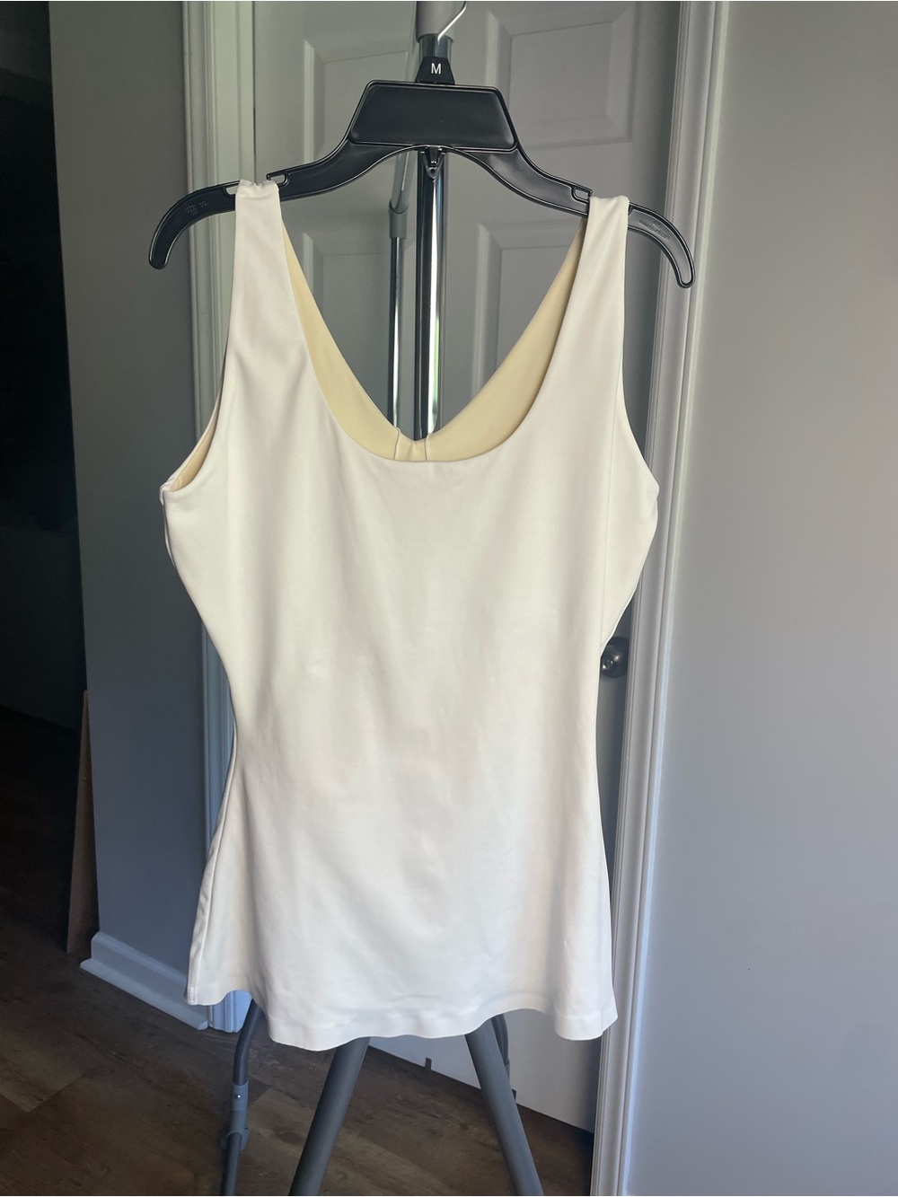 SPANX White Scoop Neck Tank Top